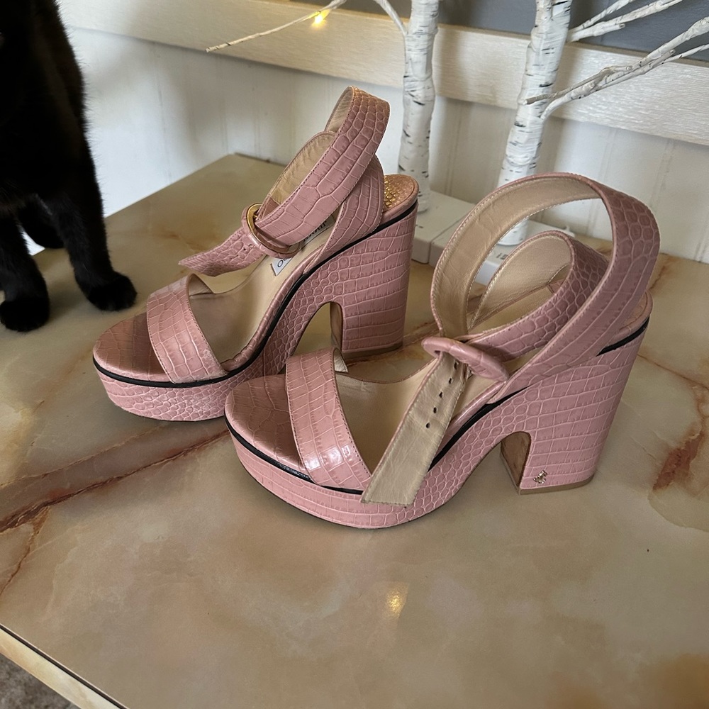 JIMMY CHOO PINK HEELS
